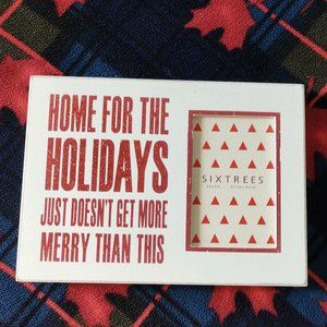 'Home for the Holidays Doesn't Get More Merry Than This' Decorative Photo Frame